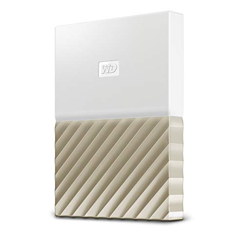 Western Digital My Passport Ultra Disco duro externo  de 1 TB - Blanco / Oro