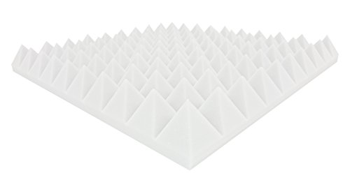 24 unidades Pirámides de Schall absorptions placas acústicos Corrección unos 50 x 50 x 6 cm • Blanco • Marca Dibapur