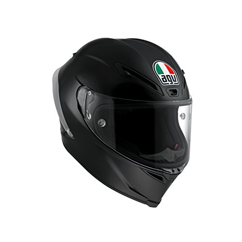AGV Casco Moto corsa R E2205 Solid plk, Negro, S