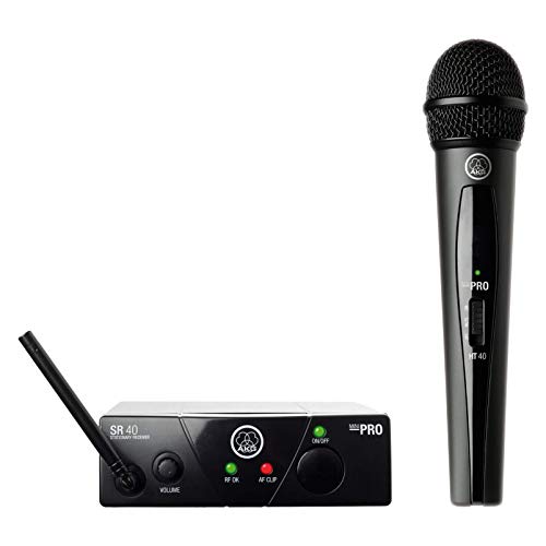 AKG WMS40 MINI VOC ISM1 - Micrófono inalámbrico (vocal, banda UHF), color negro AKG WMS40 MINI VOC ISM1 - Micrófono inalámbrico (vocal, banda UHF), color negro