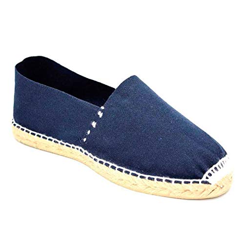 Alpargatas de Esparto Plana Made in Spain en Azul Marino Talla 36