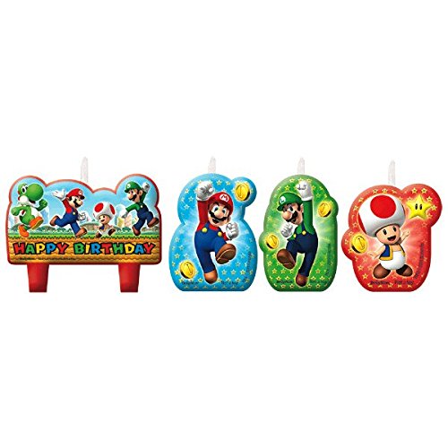 amscan - Velas de cumpleaños Mario Bros (171554) amscan - Velas de cumpleaños Mario Bros (171554)