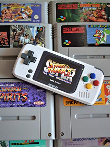 ARCADEMANIA PocketGO edición Super Nintendo (botones rainbow pre-instalados). Incluye BOLSA Protectora | MicroSD 32Gb | Nueva Bittboy con botones L y R | Consola classic mini ARCADEMANIA PocketGO edición Super Nintendo (botones rainbow pre-instalados). Incluye BOLSA Protectora | MicroSD 32Gb | Nueva Bittboy con botones L y R | Consola classic mini