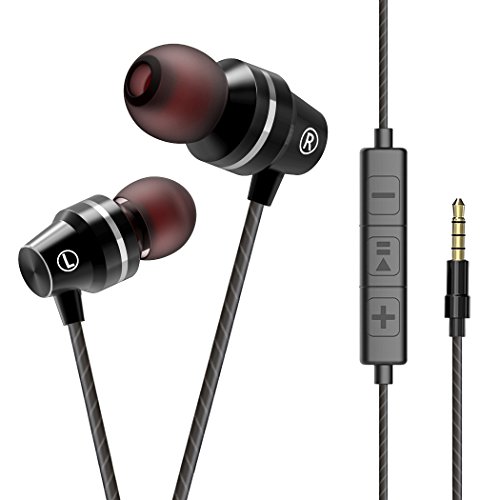 Auriculares, Auriculares con Micrófono, Auriculares In Ear Headphone Sonido Estéreo 3.5mm