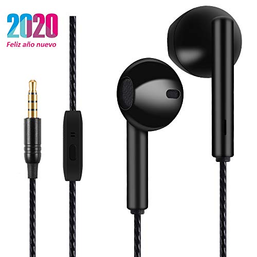 Auriculares, Auriculares con micrófono, Resistentes al Sudor, Aislamiento de Ruido, Sonido, Graves potentes, para Samsung/Xiaomi/Sony/Huawei, etc. (Negro) Auriculares, Auriculares con micrófono, Resistentes al Sudor, Aislamiento de Ruido, Sonido, Graves potentes, para Samsung/Xiaomi/Sony/Huawei, etc. (Negro)