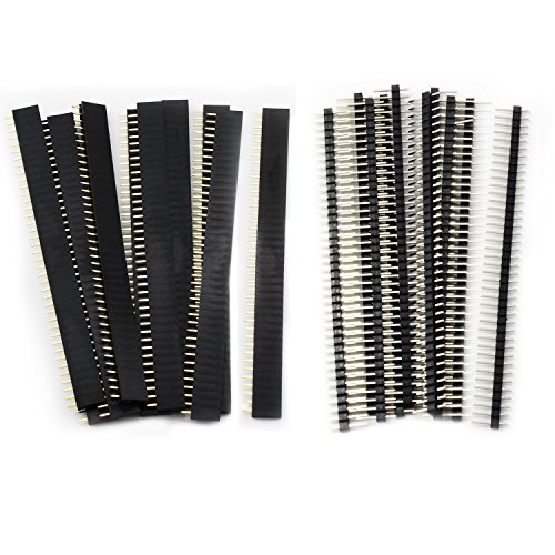Aussel 20 piezas 2.54mm Breakaway PCB Junta 40Pin macho y hembra del conector de la cabeza para Arduino Shield Aussel 20 piezas 2.54mm Breakaway PCB Junta 40Pin macho y hembra del conector de la cabeza para Arduino Shield