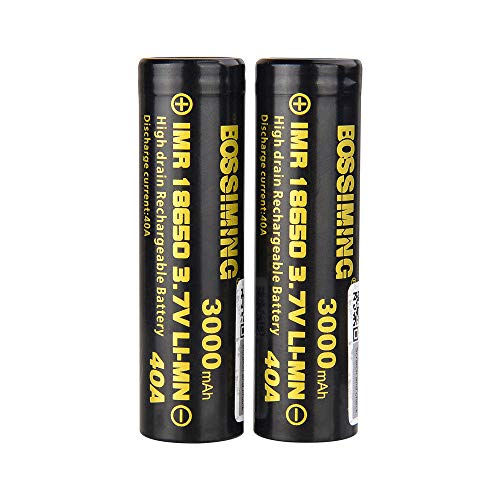 Bateria 18650 Recargable 3.7V 18650 Batería De Litio De Potencia 3000Mah40A Descarga, Cigarrillo Electrónico De Mano Batería Recargable En La Nube 2Pcs