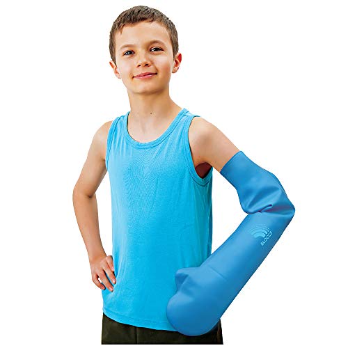 Bloccs Protector de escayola impermeable brazo entero grande para niño de 11 a 14 años