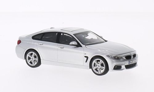 BMW 4er Gran Coupe, argenté, voiture miniature, Miniature déjà montée, I-Kyosho 1:43