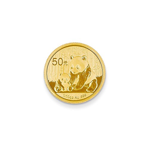 Bonita moneda de oro amarillo 24 K 24 K 50 YUAN Panda viene con un regalo de joyería gratis