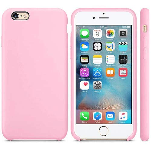 CABLEPELADO Funda Silicona iPhone 7/8 Textura Suave Color Rosa