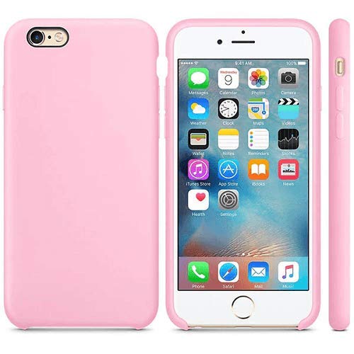 CABLEPELADO Funda Silicona iPhone 7/8 Textura Suave Color Rosa CABLEPELADO Funda Silicona iPhone 7/8 Textura Suave Color Rosa