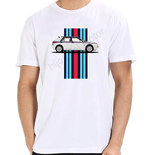 Camiseta Lancia Delta hf integrale Martini (Blanco, XL)