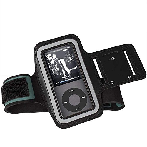 CCHKFEI Brazalete Deportivo para Reproductores de MP3, Resistente a los arañazos, Resistente al Sudor y Transpirable, Apto para Entrenamiento, Bolsillo para Llaves y Orificio para Auriculares
