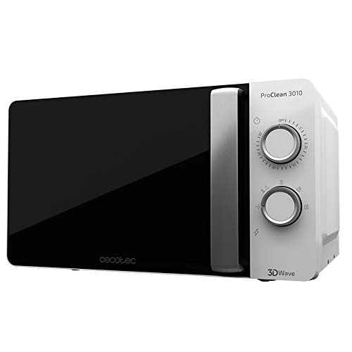 Cecotec Proclean 3010 - Microondas, Capacidad de 20l, Revestimiento Ready2Clean, 700 W de Potencia, 6 Niveles Funcionamiento, Temporizador 30 min, Modo Descongelar, Acabado Blanco Cecotec Proclean 3010 - Microondas, Capacidad de 20l, Revestimiento Ready2Clean, 700 W de Potencia, 6 Niveles Funcionamiento, Temporizador 30 min, Modo Descongelar, Acabado Blanco