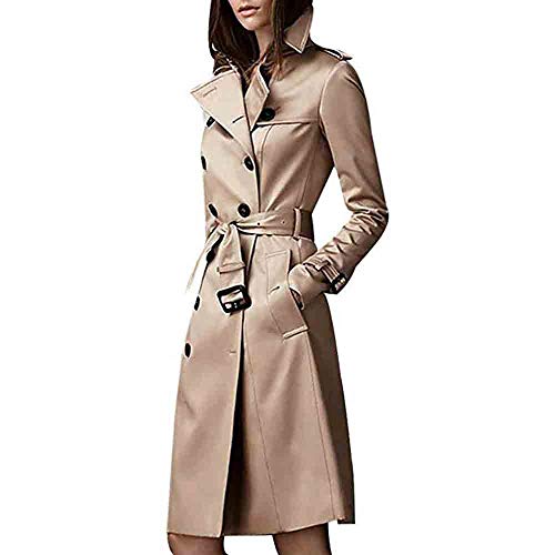 Chaquetas Traje Largas Elegantes Rebajas Invierno para Mujer,PAOLIAN Gabardina Trench con cinturón otoño Señora Moda Ropa de Abrigo de Solapa Tallas Grandes Rompevientos Clásico Chaquetas Traje Largas Elegantes Rebajas Invierno para Mujer,PAOLIAN Gabardina Trench con cinturón otoño Señora Moda Ropa de Abrigo de Solapa Tallas Grandes Rompevientos Clásico