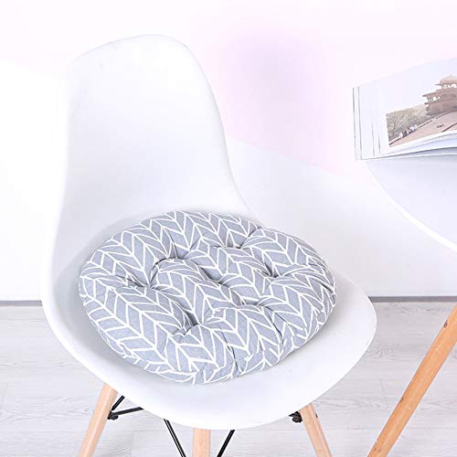 Cojín redondo acolchado de algodón para silla, antideslizante, lavable a máquina Cojín redondo acolchado de algodón para silla, antideslizante, lavable a máquina