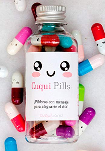 Cuquiland CPILLS - 30 cápsulas de colores con un papelito enrollado en su interior para escribir un mensaje Cuquiland CPILLS - 30 cápsulas de colores con un papelito enrollado en su interior para escribir un mensaje