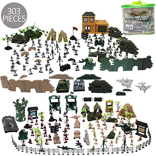 deAO Soldados en Batalla Fuerzas Armadas Unidad de Defensa Militar Conjunto de 303 Piezas Incluye Figuras de Acción Coleccionable, Vehículos, Artillería y Accesorios deAO Soldados en Batalla Fuerzas Armadas Unidad de Defensa Militar Conjunto de 303 Piezas Incluye Figuras de Acción Coleccionable, Vehículos, Artillería y Accesorios