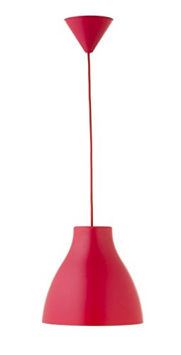 Els Banys Pop - Colgante de techo PVC con cable de color a juego, color rojo
