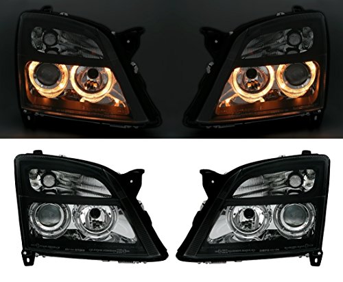 Faros AD Tuning GmbH & Co.KG 960666, de Cristal Transparente, Color Negro