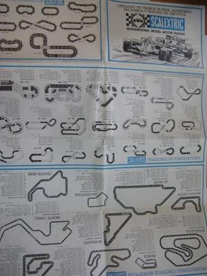 Folletos - Brochures : SCALEXTRIC : Catálogo de Tramos de Pista, Accesorios, Recambios y Trazado de Circuitos Folletos - Brochures : SCALEXTRIC : Catálogo de Tramos de Pista, Accesorios, Recambios y Trazado de Circuitos