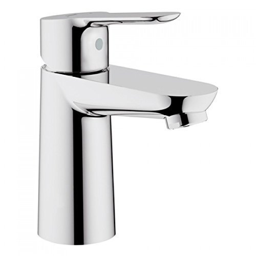 Grohe BauEdge - Grifo de lavabo de baño para instalación en un solo agujero. Tamaño S. Incluye sistema de ahorro de agua (Ref. 23330000)