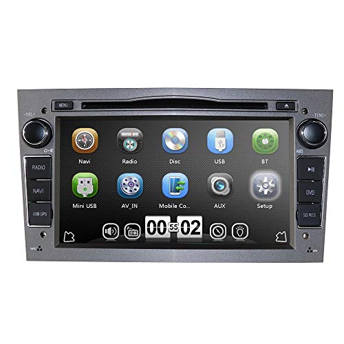 HIZPO 7 inch Car Audio Stereo Double Din In Dash for Opel Vauxhall Corsa Vectra Astra Support GPS Navigation DVD Player Bluetooth Car Radio USB SD Cam-In + Rear camera