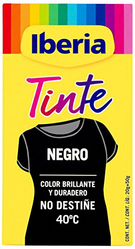 Iberia - Tinte Negro para ropa, 40°C Iberia - Tinte Negro para ropa, 40°C