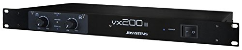 JB Systems VX 200 II Rendimiento/fase Alámbrico Plata - Amplificador de audio (85 dB, 220 W, 130 W, 20 Ω, 10-500000 Hz, 483 mm)