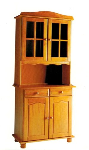 La Factoría Muebles - Alacena 2 puertas en pino macizo, talla 88 x 197 x 42cm La Factoría Muebles - Alacena 2 puertas en pino macizo, talla 88 x 197 x 42cm