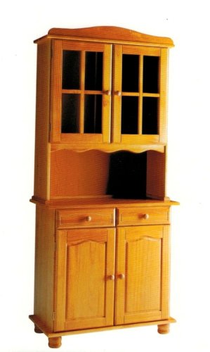 La Factoría Muebles - Alacena 2 puertas en pino macizo, talla 88 x 197 x 42cm