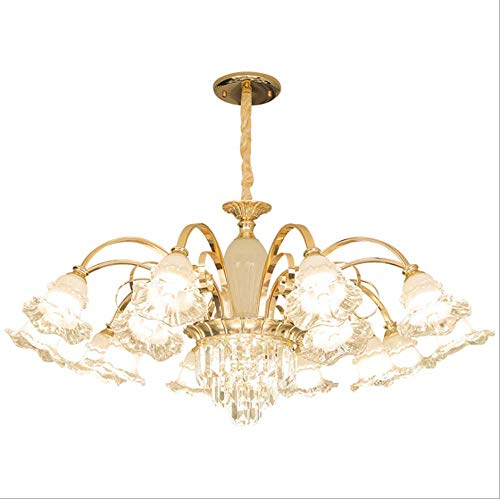 Lámpara de araña, lámpara de araña europea, iluminación de vivienda, lámpara de cristal, restaurante, dormitorio, lámpara moderna, sencilla fuente de luz de tres colores, lámpara 15 Lámpara de araña, lámpara de araña europea, iluminación de vivienda, lámpara de cristal, restaurante, dormitorio, lámpara moderna, sencilla fuente de luz de tres colores, lámpara 15