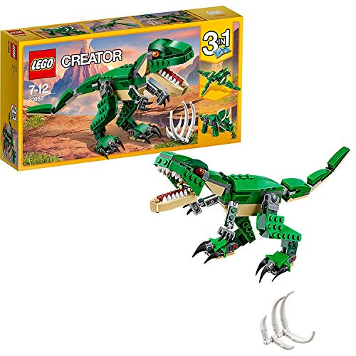 LEGO Creator - Grandes Dinosaurios, juguete 3 en 1 con el que puedes construir muñecos de un Triceratops, un Pterodactilo o un T-Rex (31058) LEGO Creator - Grandes Dinosaurios, juguete 3 en 1 con el que puedes construir muñecos de un Triceratops, un Pterodactilo o un T-Rex (31058)