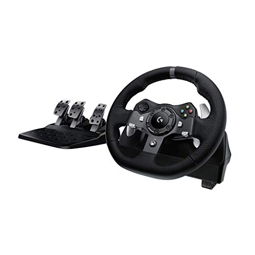 Logitech G920 - Volante para simulación de Carreras (Compatible con PS4, PS3 y PC, Volante sin Palanca incluida) Color Negro (Reacondicionado)