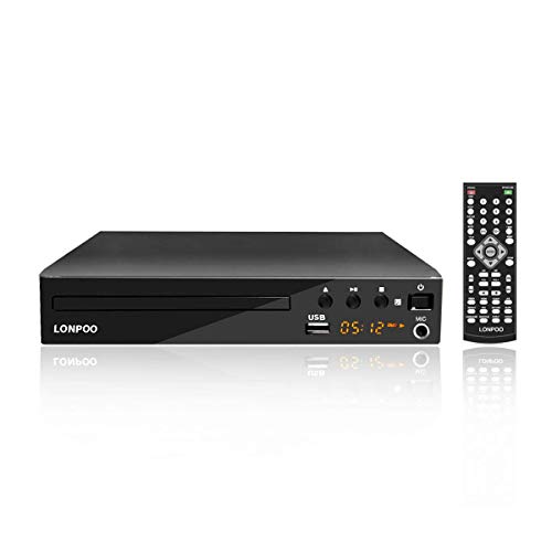 LP-099 Reproductor de DVD, Compact DVD Player (Full HD,HDMI, USB,Divx,MP3 Incluido Cable HDMI& AV &Control Remoto