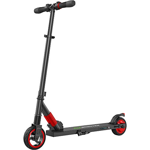 M MEGAWHEELS Scooter-Patinete electrico Adulto y niño, Ajustable la Altura, 5000 mAh, 23km/h.(Rojo)