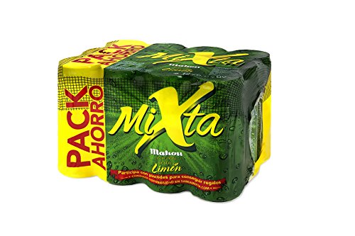 Mahou - Mixta Cerveza Clara, 0.9% de Volumen de Alcohol - Pack de 12 x 33 cl