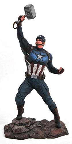 Marvel Avengers Endgame Captain America PVC Figura, Multicolor (Diamond Select Toys JUL192669)