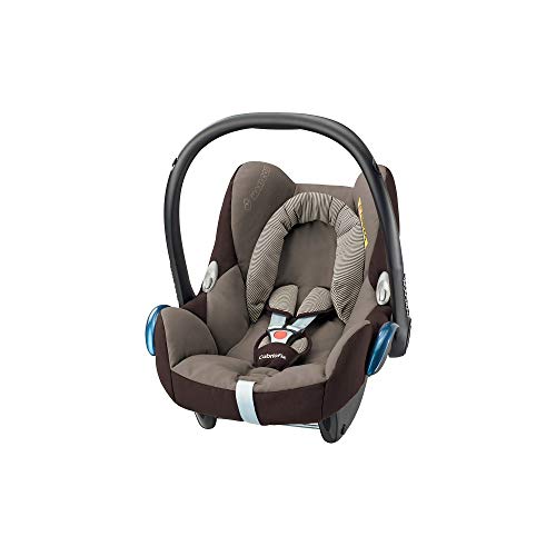 Maxi-Cosi CabrioFix, Silla de auto, reclinable y seguro para bebé, 0-12 meses, 0-13 kg, Earth Brown (marrón)