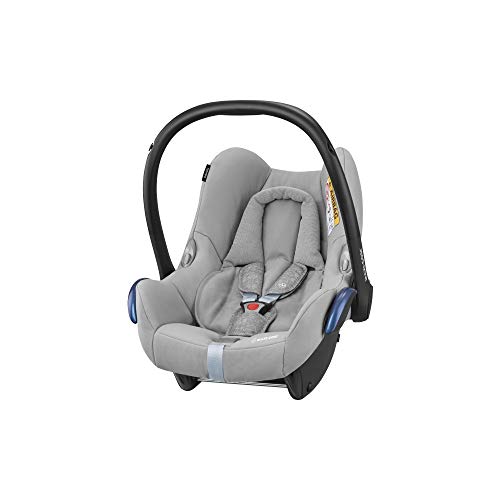 Maxi-Cosi CabrioFix, Silla de auto, reclinable y seguro para bebé, 0-12 meses, 0-13 kg, Nomad Grey (gris)