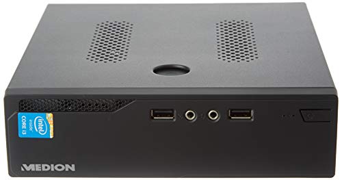 Medion S22003 - Ordenador de sobremesa (Intel Core i3-5005U, 8GB RAM, 512GB SSD, Intel HD Graphics, sin Sistema operativo) Negro