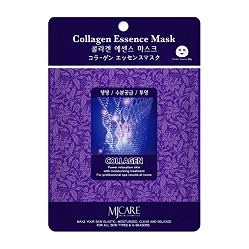 MJ CARE Cosmetic Collagen Facial Mask Sheet 15pcs - Collagen Essence by