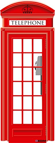 Oedim Photocall Cabina Telefónica de Londres 57x1,48cm | Decoración Ideal para Eventos o Celebraciones | Elegante y Económico