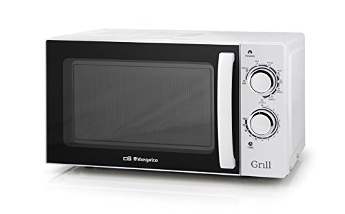 Orbegozo MIG 2030 - Microondas con grill (700 W de potencia, 20 L, grill de 900 W, 9 niveles de funcionamiento), color blanco