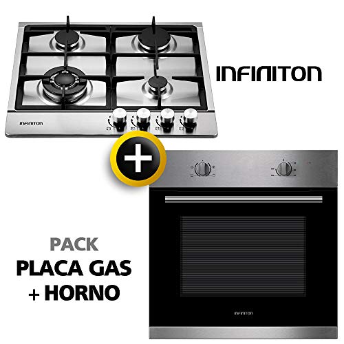 Pack Horno + Placa Gas INFINITON (Placa de Gas mas Horno multifuncion, Pack Ahorro) (Gas + Horno) Pack Horno + Placa Gas INFINITON (Placa de Gas mas Horno multifuncion, Pack Ahorro) (Gas + Horno)