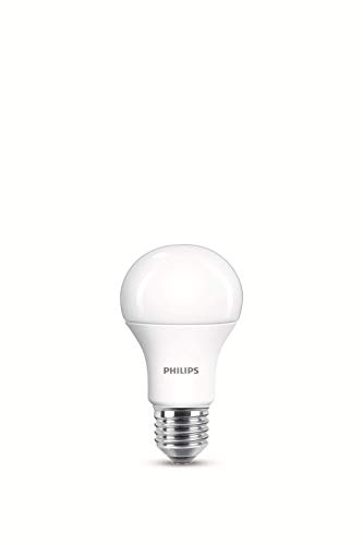 Philips Bombilla LED estándar E27, 13 W equivalentes a 100 W en incandescencia, 1521 lúmenes, luz blanca cálida, pack de 2