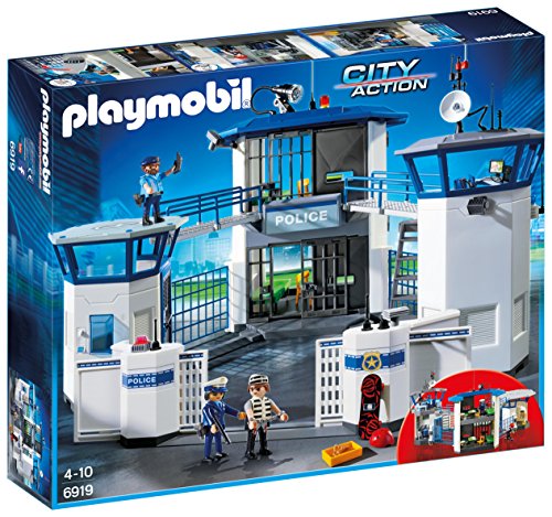 PLAYMOBIL City Action Comisaría de Policía con Prisión, a Partir de 5 Años (6919)