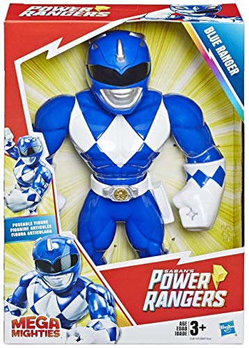Power Rangers- Mega Mighties Ranger Azul, Color (Hasbro B07V51X61D) Power Rangers- Mega Mighties Ranger Azul, Color (Hasbro B07V51X61D)