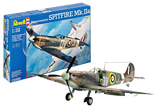 Revell Supermarine Spitfire MK.IIa, Kit de Modelo, Escala 1:32 (3986) (03986), Multicolor Revell Supermarine Spitfire MK.IIa, Kit de Modelo, Escala 1:32 (3986) (03986), Multicolor